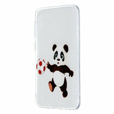 Силіконовий (TPU) чохол Deexe Pretty Glossy для Samsung Galaxy A10 (A105) - Panda Football