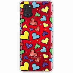 Силіконовий (TPU) чохол Deexe Pretty Glossy для Samsung Galaxy A21s (A217) - Love Hearts