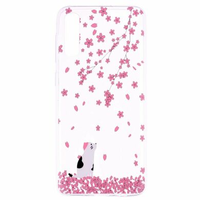Силіконовий (TPU) чохол Deexe Pretty Glossy для Samsung Galaxy A50 (A505) / A30s (A307) / A50s (A507) - Flower and Cat