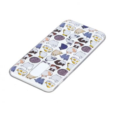 Силиконовый (TPU) чехол Deexe Pretty Glossy для Samsung Galaxy A6+ 2018 (A605) - Cartoon Animals