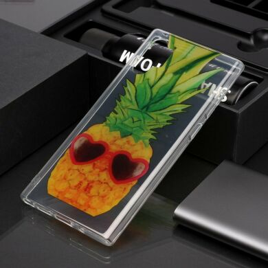 Силіконовий (TPU) чохол Deexe Pretty Glossy для Samsung Galaxy Note 10+ (N975) - Pineapple