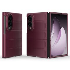 Силиконовый (TPU) чехол Deexe Terra Case (FF) для Samsung Galaxy Fold 8 - Wine Red