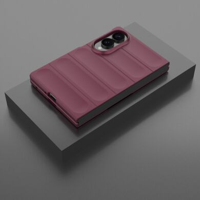 Силиконовый (TPU) чехол Deexe Terra Case (FF) для Samsung Galaxy Fold 8 - Wine Red