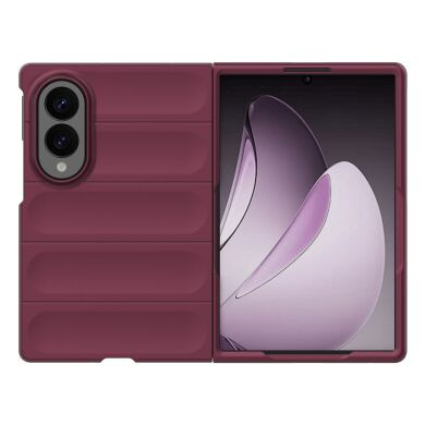 Силиконовый (TPU) чехол Deexe Terra Case (FF) для Samsung Galaxy Fold 8 - Wine Red