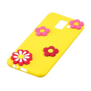 Силиконовый (TPU) чехол UniCase 3D Cartoon Pattern для Samsung Galaxy A6 2018 (A600) - Flower Pattern