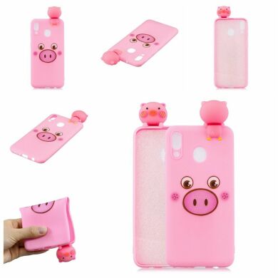 Силіконовий (TPU) чохол UniCase 3D Cartoon Pattern для Samsung Galaxy M20 (M205) - Pig