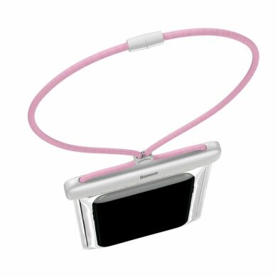 Вологозахисний чохол BASEUS Let`s Go Slip Cover для смартфонів з діагоналлю до 7.2 дюйма - White / Pink