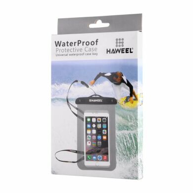 Влагозащитный чехол HAWEEL Waterproof Bag для смартфонов (размер: L) - Grey