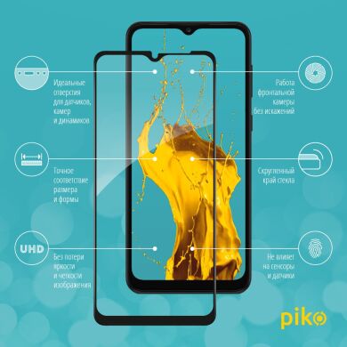 Защитное стекло Piko Full Glue для Samsung Galaxy A03 Core (A032) - Black