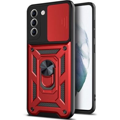 Защитный чехол Deexe Armor Shield для Samsung Galaxy S21 FE (G990) - Red