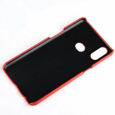 Защитный чехол Deexe Croco Style для Samsung Galaxy A10s (A107) - Red