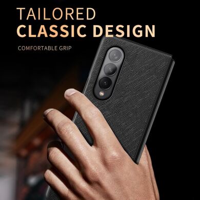 Захисний чохол Deexe Cross Texture (FF) для Samsung Galaxy Fold 3 - Black