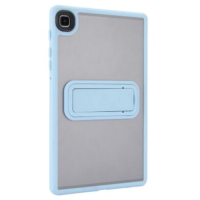 Защитный чехол Deexe Crystal Kickstand для Samsung Galaxy Tab A7 Lite (T220/T225) - Baby Blue