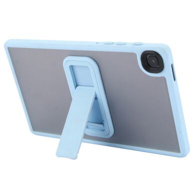 Защитный чехол Deexe Crystal Kickstand для Samsung Galaxy Tab A7 Lite (T220/T225) - Baby Blue