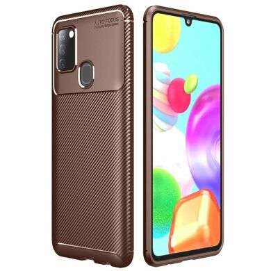 Защитный чехол Deexe Fusion для Samsung Galaxy A21s (A217) - Brown
