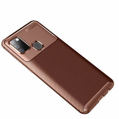 Защитный чехол Deexe Fusion для Samsung Galaxy A21s (A217) - Brown