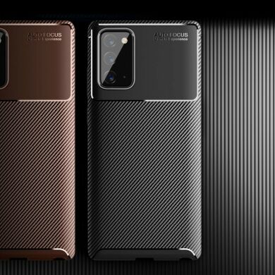Защитный чехол Deexe Fusion для Samsung Galaxy Note 20 (N980) - Brown