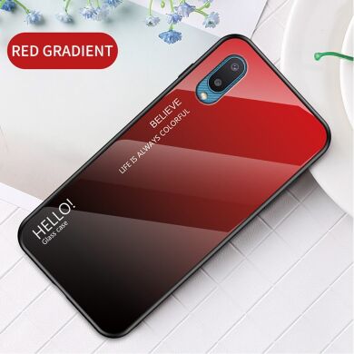 Захисний чохол Deexe Gradient Color для Samsung Galaxy A02 (A022) - Red / Black