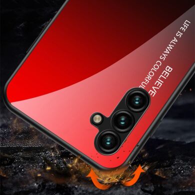 Защитный чехол Deexe Gradient Color для Samsung Galaxy A24 (A245) - Red / Black