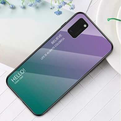 Захисний чохол Deexe Gradient Color для Samsung Galaxy A41 (A415) - Purple / Green
