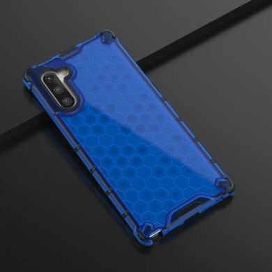 Защитный чехол Deexe Honeycomb Series для Samsung Galaxy Note 10 (N970) - Blue