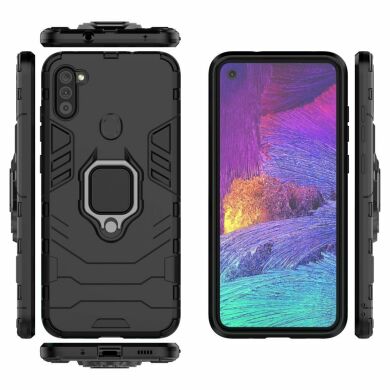 Захисний чохол Deexe Hybrid Case для Samsung Galaxy A11 (A115) - Black