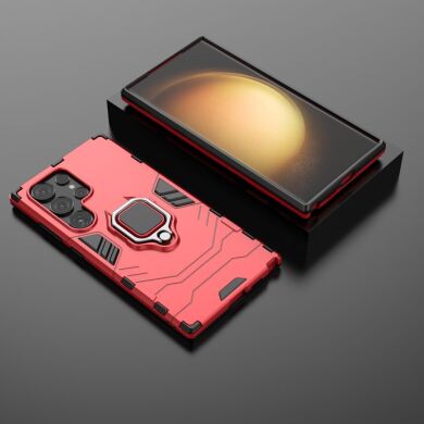 Защитный чехол Deexe Hybrid Case для Samsung Galaxy S24 Ultra - Red