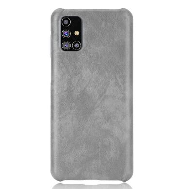 Защитный чехол Deexe Leather Back Cover для Samsung Galaxy M31s (M317) - Grey