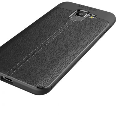 Защитный чехол Deexe Leather Cover для Samsung Galaxy J6 2018 (J600) - Black