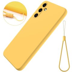 Захисний чохол Deexe Silicone Case для Samsung Galaxy M35 (M356) - Yellow