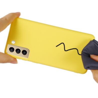 Защитный чехол Deexe Silicone Case для Samsung Galaxy S21 FE (G990) - Yellow