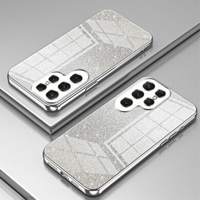 Защитный чехол Deexe Sparkles Cover для Samsung Galaxy S23 Ultra (S918) - Silver