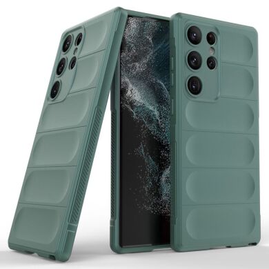 Защитный чехол Deexe Terra Case для Samsung Galaxy S23 Ultra - Green