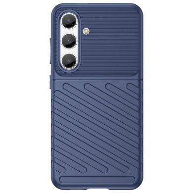 Защитный чехол Deexe Thunder Series для Samsung Galaxy S24 - Blue