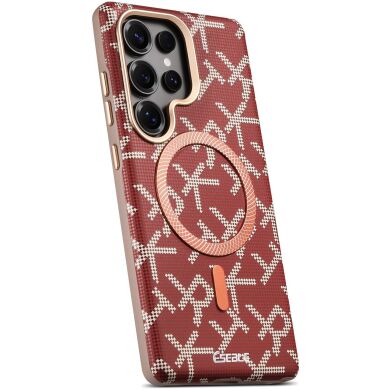 Захисний чохол ESEBLE Letter Pattern Magnetic для Samsung Galaxy S26 Ultra (S948) - Red