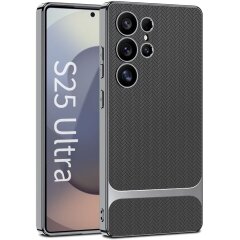 Защитный чехол GKK Woven Pattern для Samsung Galaxy S25 Ultra (S938) - Grey