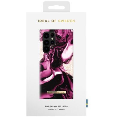 Защитный чехол iDeal Of Sweden Printed Case для Samsung Galaxy S21 (G991) - GoldenRubyMarble