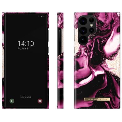 Защитный чехол iDeal Of Sweden Printed Case для Samsung Galaxy S21 (G991) - GoldenRubyMarble