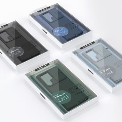 Захисний чохол NILLKIN CamShield Silky Silicone Case для Samsung Galaxy S23 Ultra (S918) - Green