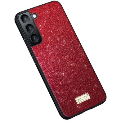 Защитный чехол SULADA Dazzling Glittery для Samsung Galaxy S25 (S931) - Red