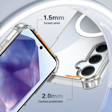 Захисний чохол UniCase AirBag Flow MagSafe для Samsung Galaxy S26 FE / S25 FE - Transparent