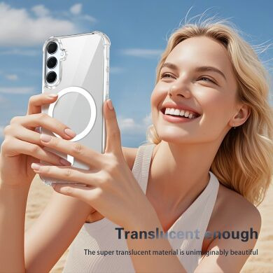 Захисний чохол UniCase AirBag Flow MagSafe для Samsung Galaxy S26 FE / S25 FE - Transparent