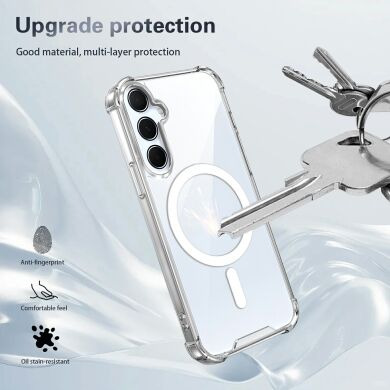 Захисний чохол UniCase AirBag Flow MagSafe для Samsung Galaxy S26 FE / S25 FE - Transparent