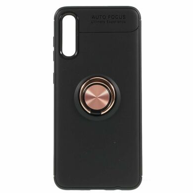 Захисний чохол UniCase Magnetic Ring для Samsung Galaxy A50 (A505) - Black Rose Gold