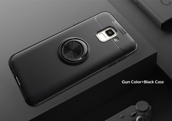 Захисний чохол UniCase Magnetic Ring для Samsung Galaxy J6 2018 (J600) - All Black