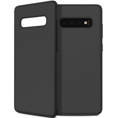 Защитный чехол UniCase Twill Soft для Samsung Galaxy S10 Plus (G975) - Black