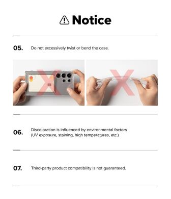 Захисний чохол Ringke Fusion Card для Samsung Galaxy A57 (A576) 8800328818019 - Clear