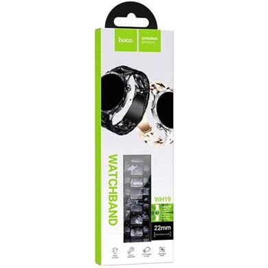 Ремінець Hoco WH19 для годинників з шириною кріплення 22мм - Lightning Black