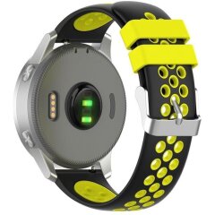 Ремінець Deexe Dot Color для годинників з шириною кріплення 18 мм - Black / Yellow