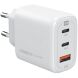 Сетевое зарядное устройство Intaleo TCG65GAN 65W GaN Charger - White. Фото 1 из 7